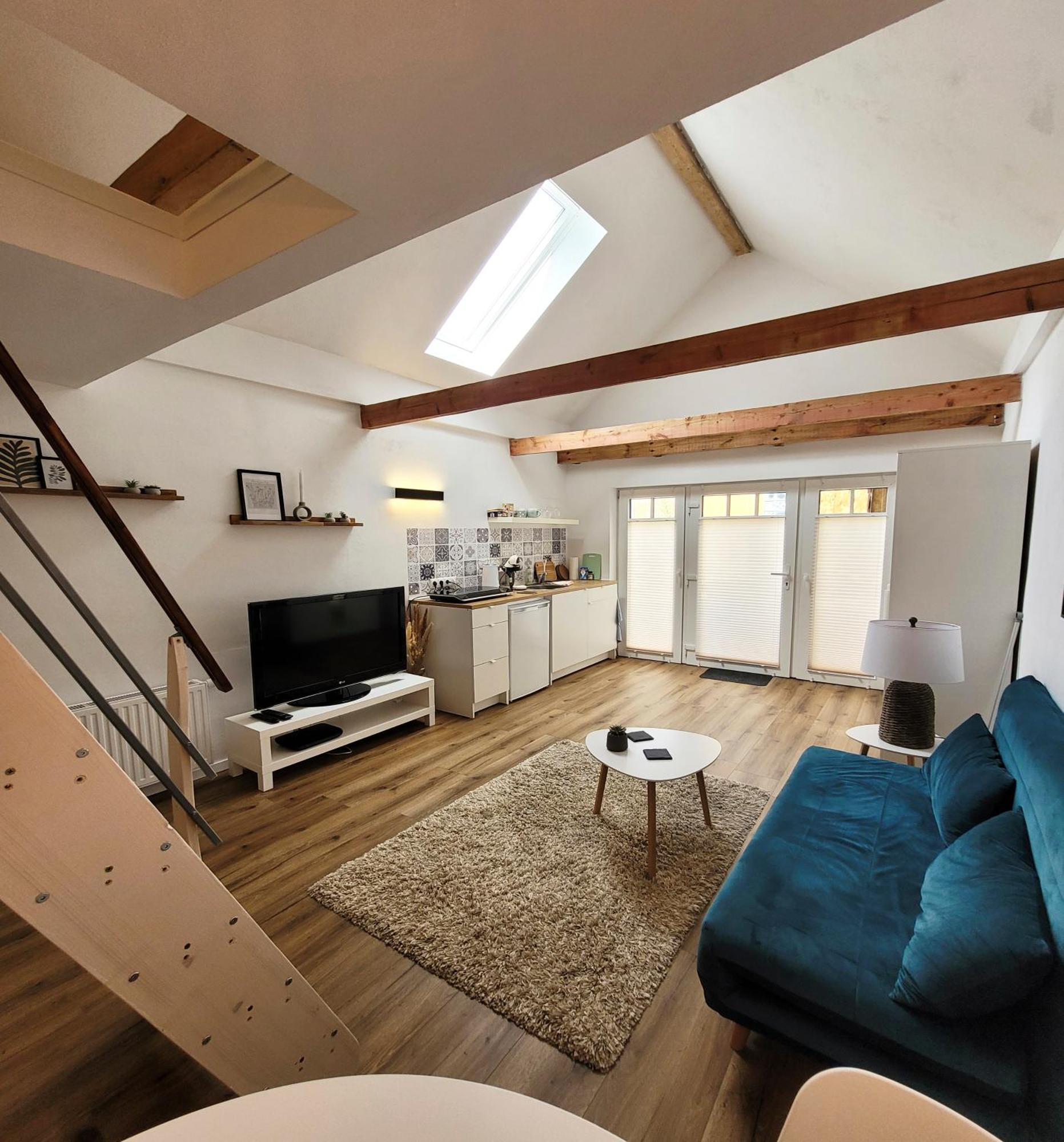 Modernes 1-Zimmer-Apartment Mit Galerie-Schlafkoje Im Skandinavischen Stil Ostenfeld  المظهر الخارجي الصورة