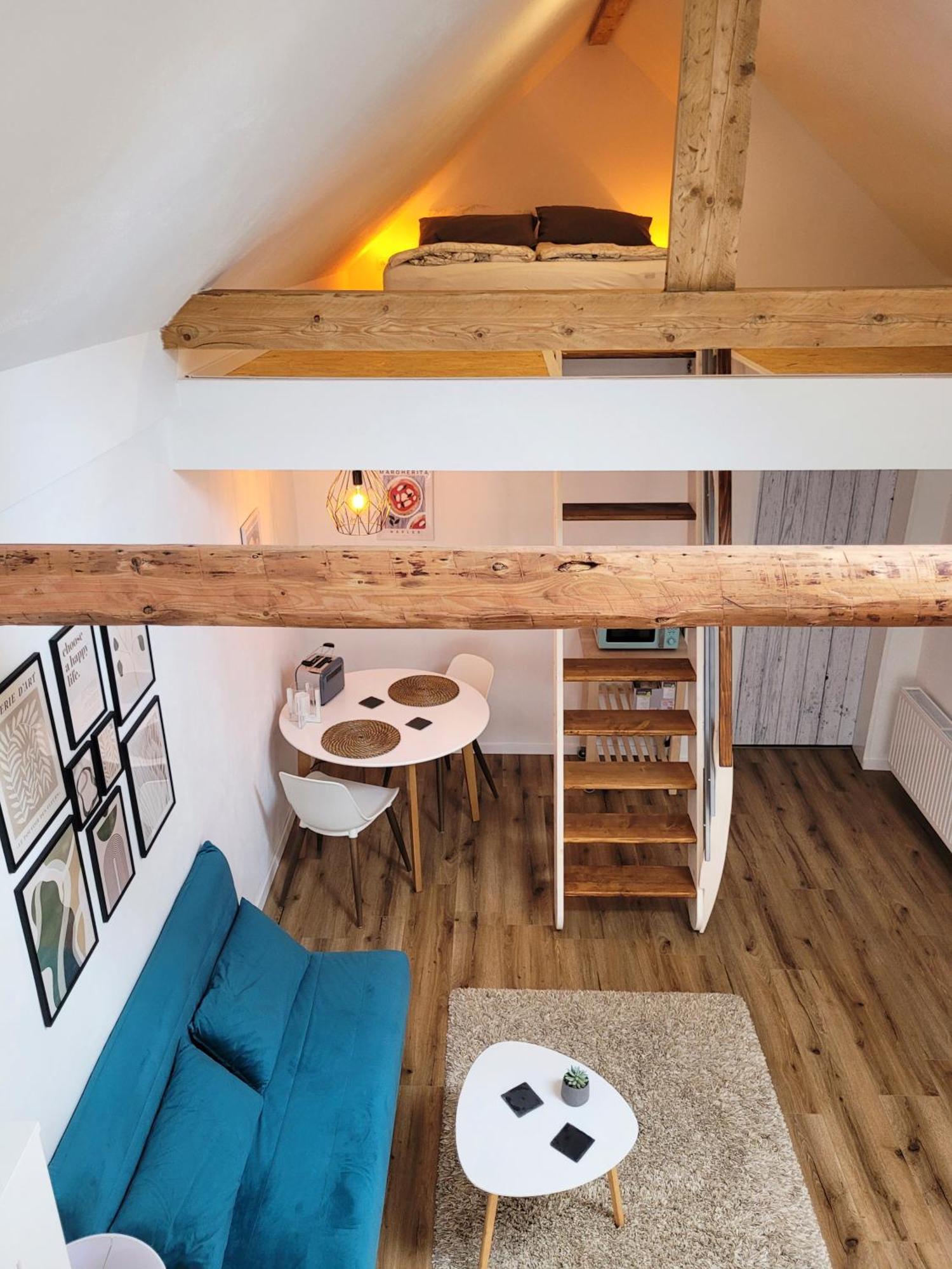 Modernes 1-Zimmer-Apartment Mit Galerie-Schlafkoje Im Skandinavischen Stil Ostenfeld  المظهر الخارجي الصورة