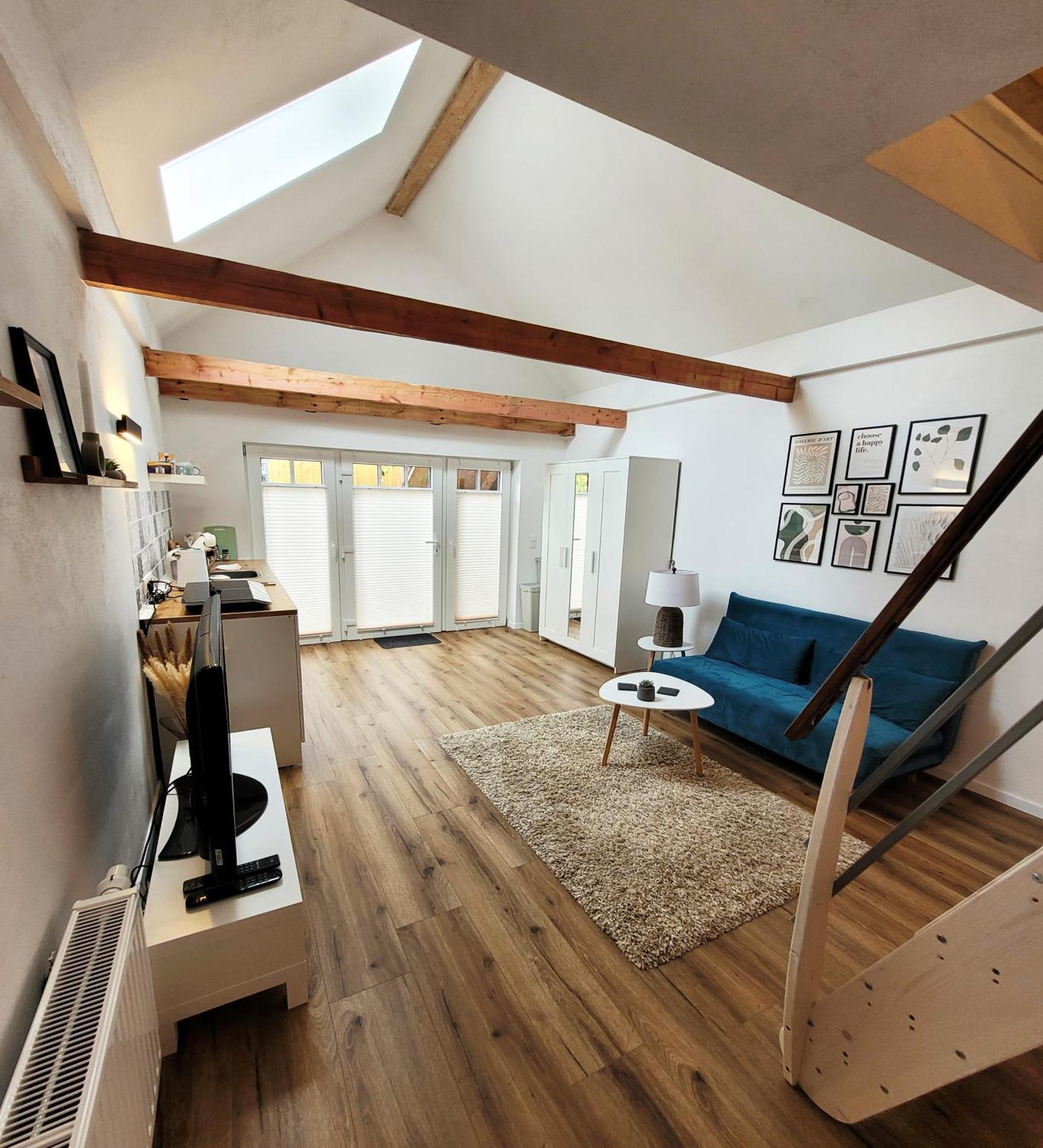 Modernes 1-Zimmer-Apartment Mit Galerie-Schlafkoje Im Skandinavischen Stil Ostenfeld  المظهر الخارجي الصورة